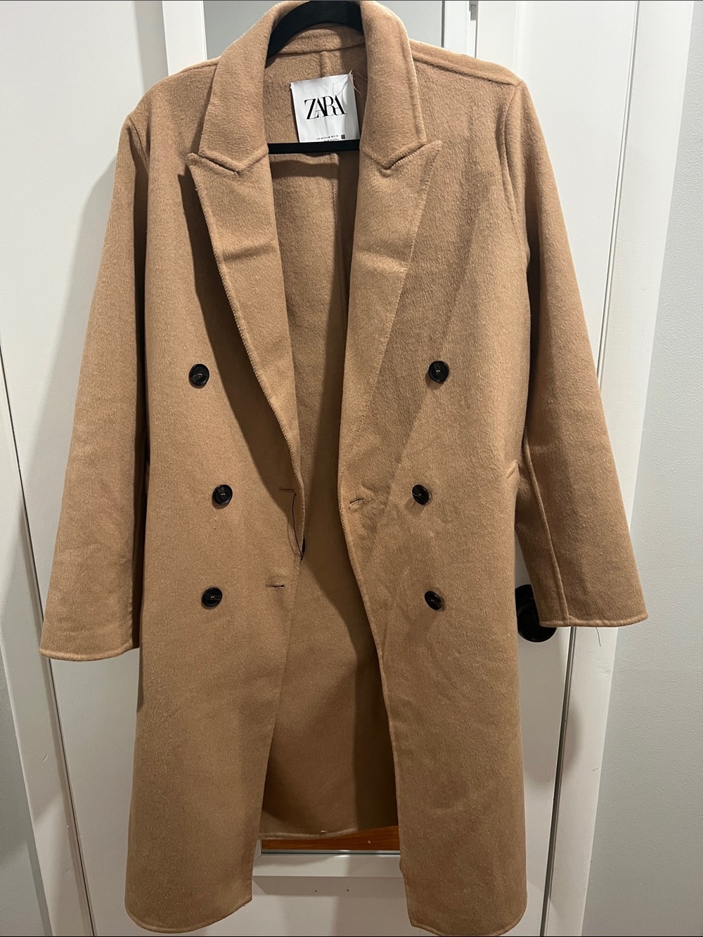Zara Camel Pea Coat